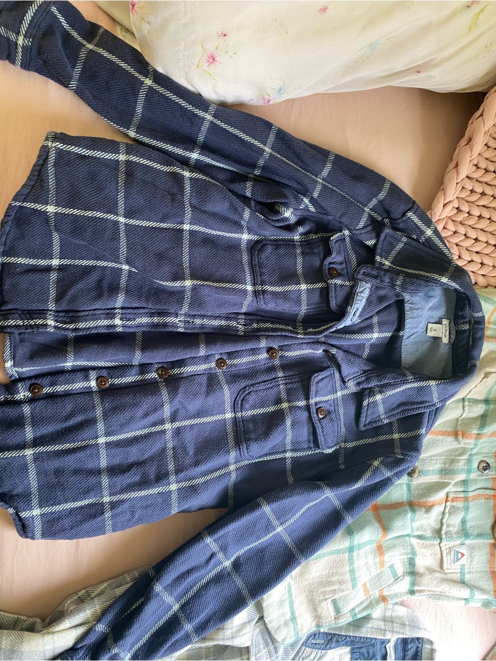 Plaid Button Up Set - Picture 2 of 4